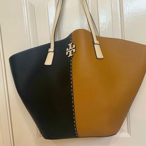 Tory Burch McGraw Color - Block Shopper Tote